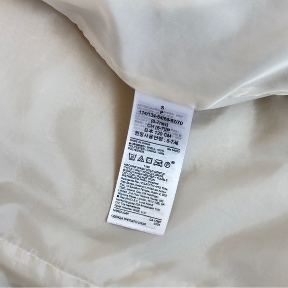 GAP Cream Sherpa Coat Puffer Girl's Jacket Size Small - Picture 10 of 10